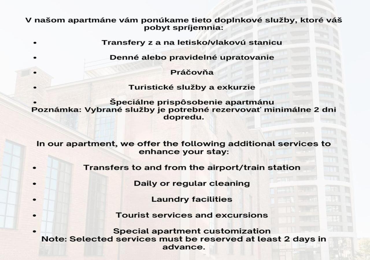 Skau Panorama Family & Business Apartment City View Free Parking ブラチスラヴァ エクステリア 写真